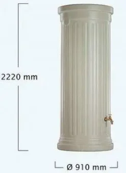 1000L Column Water Tank - Sand Beige 9 1000L Column Water Tank - Sand Beige -Grosafe Shop 1000l column water tank sand beige 2 jpg