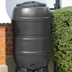 Strata 120L Standard Barrel Water Butt Black