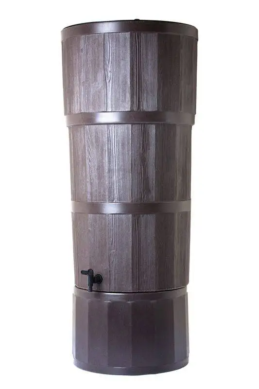 150L Woodgrain Effect Polybutt Water Butt - Oak Brown 3 150L Woodgrain Effect Polybutt Water Butt - Oak Brown