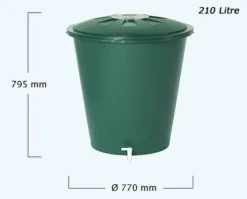 210L Round Water Butt With Stand 14 210L Round Water Butt With Stand -Grosafe Shop 210l round water butt with stand 3 2 jpg