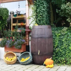 250L Barrique Oak Wood Effect Water Butt Barrel 11 250L Barrique Oak Wood Effect Water Butt Barrel -Grosafe Shop 250l barrique oak wood effect water butt barrel 2 2 jpg