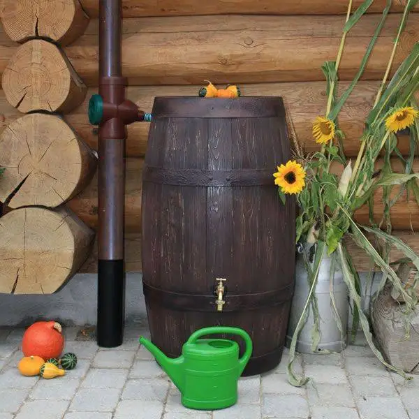 250L Barrique Oak Wood Effect Water Butt Barrel 6 250L Barrique Oak Wood Effect Water Butt Barrel - Image 4