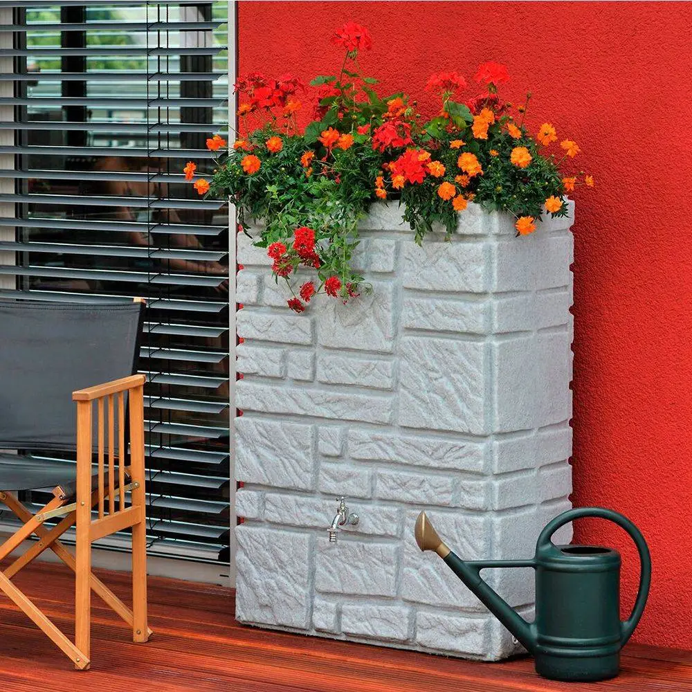 300L Maurano Stone Effect Water Butt - Granite 3 300L Maurano Stone Effect Water Butt - Granite