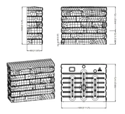 400L Rocky Wall Water Tank In Sandstone -Grosafe Shop 3 4545 6 and 7 rocky wall tanks 2 png
