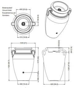 Grosafe Shop -Grosafe Shop 3 4559 and 61 600l antique amphora png