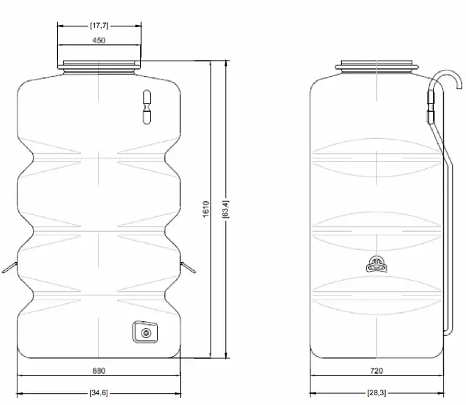 750L Garden Water Tank 6 750L Garden Water Tank - Image 4