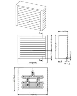 350L Woody Wall Tank - Light Brown -Grosafe Shop 3 4593 and 4 350l woody wall 1 png