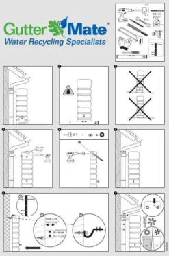 300L Basic Rainwater Wall Tank In Sand Beige -Grosafe Shop 300 basic instructions 1 1 jpg