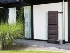 330L Slim Wood Decor Rainwater Wall Tank -Grosafe Shop 300l slim wood decor rainwater wall tank 2 2 jpg