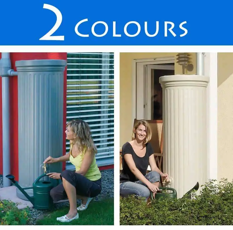 330L Column Water Tank In Stone Grey 3 330L Column Water Tank In Stone Grey - Image 2