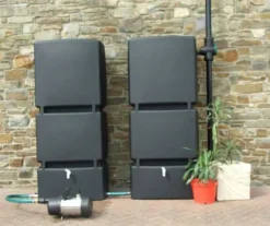 1600L 3P Technik Rain Tank System - Black (2 X 800L Tanks)