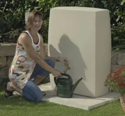 275L Noblesse Decorative Water Butt - Sandstone -Grosafe Shop 3p technik noblesse decorative water butt tanks sandstone 1 jpg