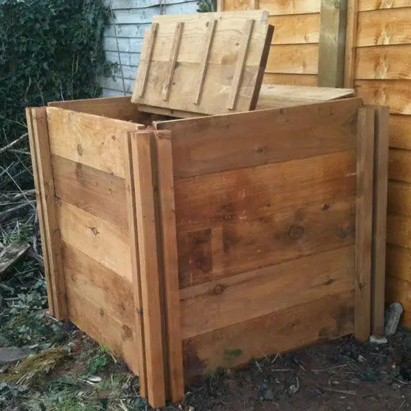400 Litre Blackdown Range Single Standard Wooden Composter With Lid 4 400 Litre Blackdown Range Single Standard Wooden Composter With Lid - Image 2