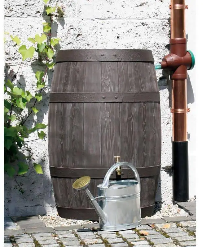 500L Burgundy Wood Effect Water Butt Barrel 5 500L Burgundy Wood Effect Water Butt Barrel - Image 3