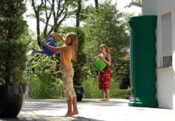 Grosafe Shop 5 550L Column Wall Water Tank - Dark Green