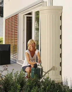 550L Column Wall Water Tank - Sand Beige