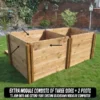600 Litre Blackdown Range Single Standard Wooden Composter Extra Module -Grosafe Shop 600 blackdown range single standard wooden composter extra module 1 jpg