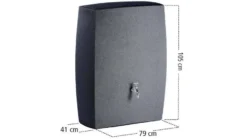 275L Noblesse Decorative Water Butt - Charcoal -Grosafe Shop 9000357k noblesse charcoal 270l photo1 900x506 jpg