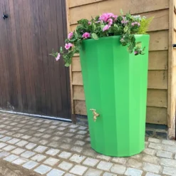 165L Midi Metropolitan Water Butt Planter - Apple Green