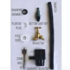 180L Garden Planter Water Butt Sandstone -Grosafe Shop as5 2 jpg