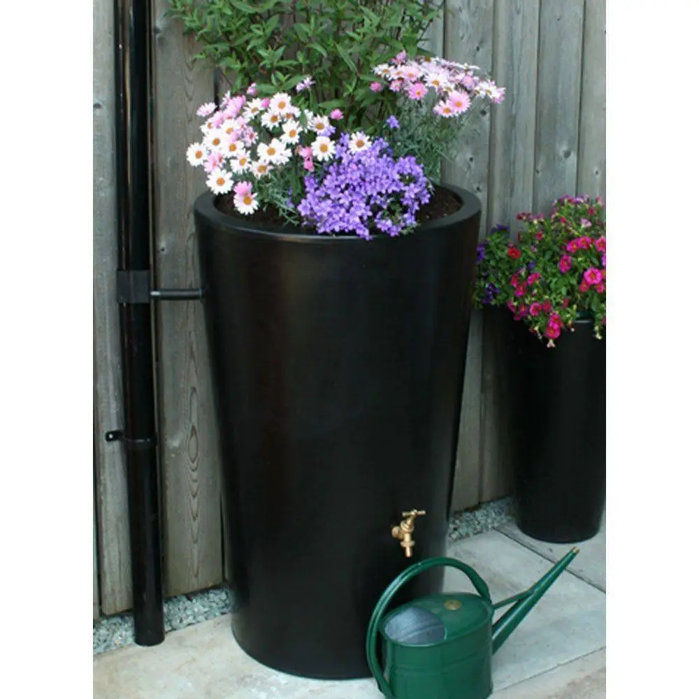 180L Garden Planter Water Butt Black 4 180L Garden Planter Water Butt Black - Image 2