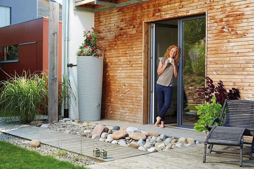 350L Natura 2 In 1 Water Tank With Planter - Beach Beige 6 350L Natura 2 In 1 Water Tank With Planter - Beach Beige - Image 4