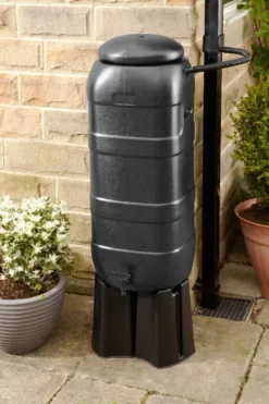 100L Black RainSaver Kit (Includes Multi Piece Stand And Diverter)