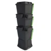 200L Rainwater Terrace Water Butt Planter - 3 Tier - Black -Grosafe Shop black water butt 200 litre jpg