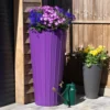 200 Litre Cosmo Water Butt Planter - Purple -Grosafe Shop cosmo purple 01a jpg