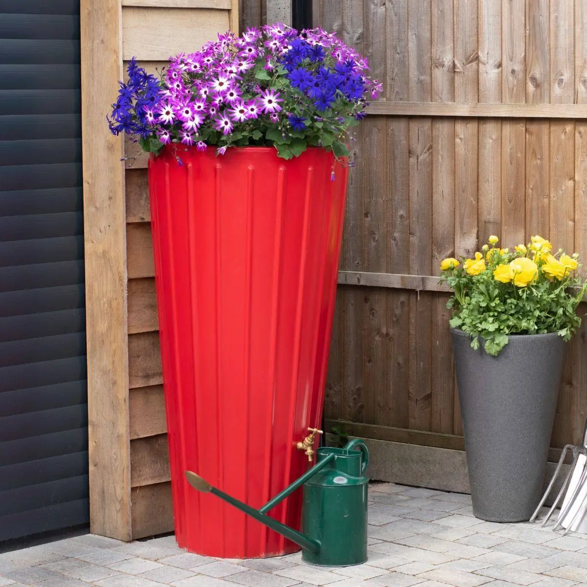 200 Litre Cosmo Water Butt Planter - Red 3 200 Litre Cosmo Water Butt Planter - Red