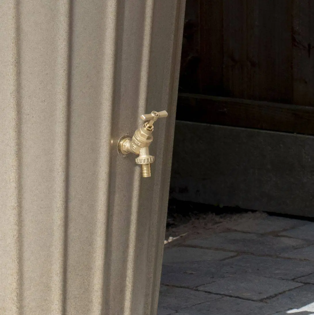 200 Litre Cosmo Water Butt Planter - Sandstone 4 200 Litre Cosmo Water Butt Planter - Sandstone - Image 2