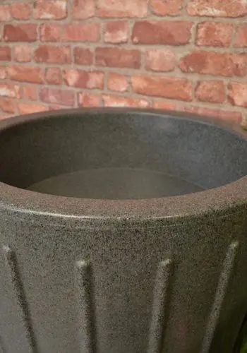 200 Litre Cosmo Water Butt Planter - Green Marble 7 200 Litre Cosmo Water Butt Planter - Green Marble - Image 5