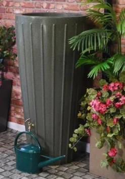 200 Litre Cosmo Water Butt Planter - Green Marble 9 200 Litre Cosmo Water Butt Planter - Green Marble -Grosafe Shop cosmogm waterbutt jpg