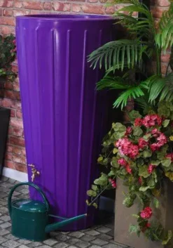 200 Litre Cosmo Water Butt Planter - Purple -Grosafe Shop cosmopur waterbutt jpg