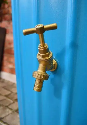 200 Litre Cosmo Water Butt Planter - Sky Blue 5 200 Litre Cosmo Water Butt Planter - Sky Blue - Image 3