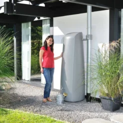 400L Elegance Wall Tank - Stone Grey