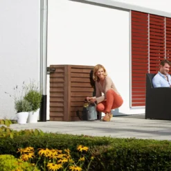 350L Woody Wall Tank - Dark Brown