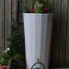255L Metropolitan Water Butt With Planter In White Marble 1 255L Metropolitan Water Butt With Planter In White Marble -Grosafe Shop ecowaterbuttplanter jpg
