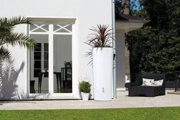 350L Opulent Colour 2 In 1 Water Tank With Planter - Coco White 7 350L Opulent Colour 2 In 1 Water Tank With Planter - Coco White - Image 5