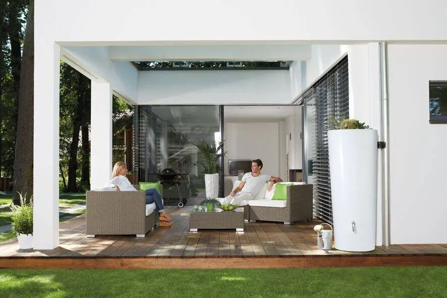 350L Opulent Colour 2 In 1 Water Tank With Planter - Coco White 6 350L Opulent Colour 2 In 1 Water Tank With Planter - Coco White - Image 4