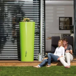 350L Opulent Colour 2 In 1 Water Tank With Planter - Apple Green