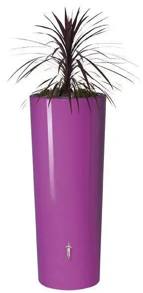 350L Opulent Colour 2 In 1 Water Tank With Planter - Cassis Purple 4 350L Opulent Colour 2 In 1 Water Tank With Planter - Cassis Purple - Image 2