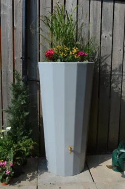 255L Metropolitan Water Butt With Planter In Grey