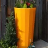 255L Metropolitan Water Butt With Planter In Zesty Orange -Grosafe Shop metro zesty orange jpg