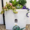 375 Litre Oasis Water Butt Planter - White -Grosafe Shop oasis wm water butt 001 jpg