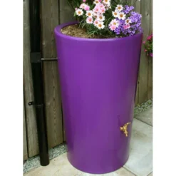 180L Garden Planter Water Butt Purple