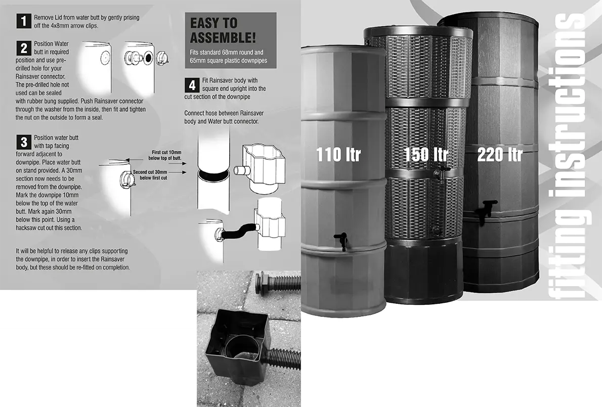 150L Rattan Wicker Effect Polybutt Water Butt - Lime Green 5 150L Rattan Wicker Effect Polybutt Water Butt - Lime Green - Image 3