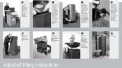 150L Rattan Wicker Effect Polybutt Water Butt - Blue 9 150L Rattan Wicker Effect Polybutt Water Butt - Blue -Grosafe Shop polybutt instructions 2 png