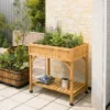 VegTrug Herb Garden Raised Bed - Natural (FSC 100%) -Grosafe Shop rhp6002n herb garden natural patio 1 jpg