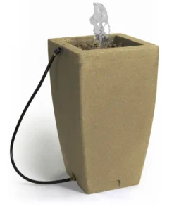 Algreen 185L Madison Rain Barrel With Fountain - Sandstone